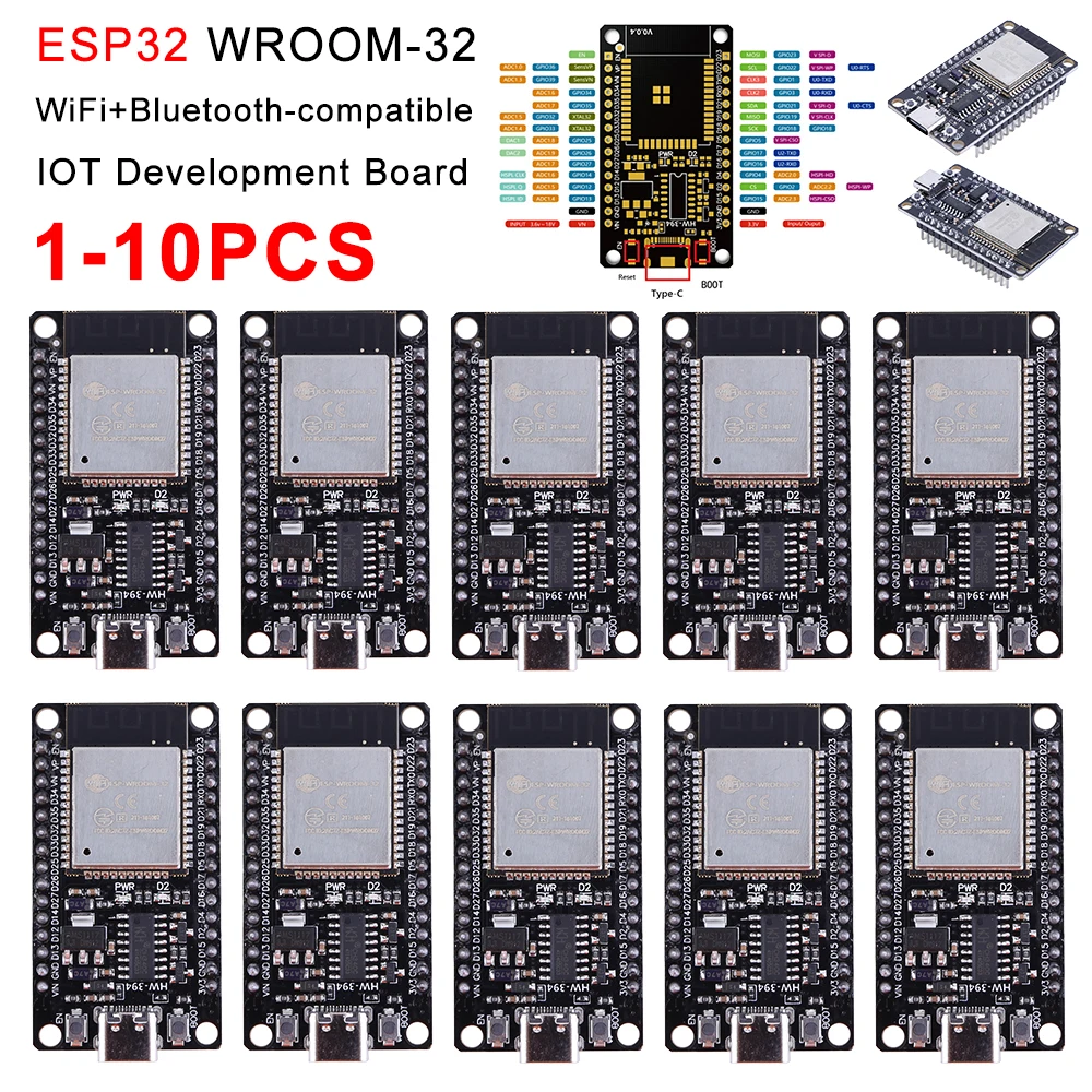 Doit Esp32 - 1-10 قطع لوحة تطوير ESP32، وحدة