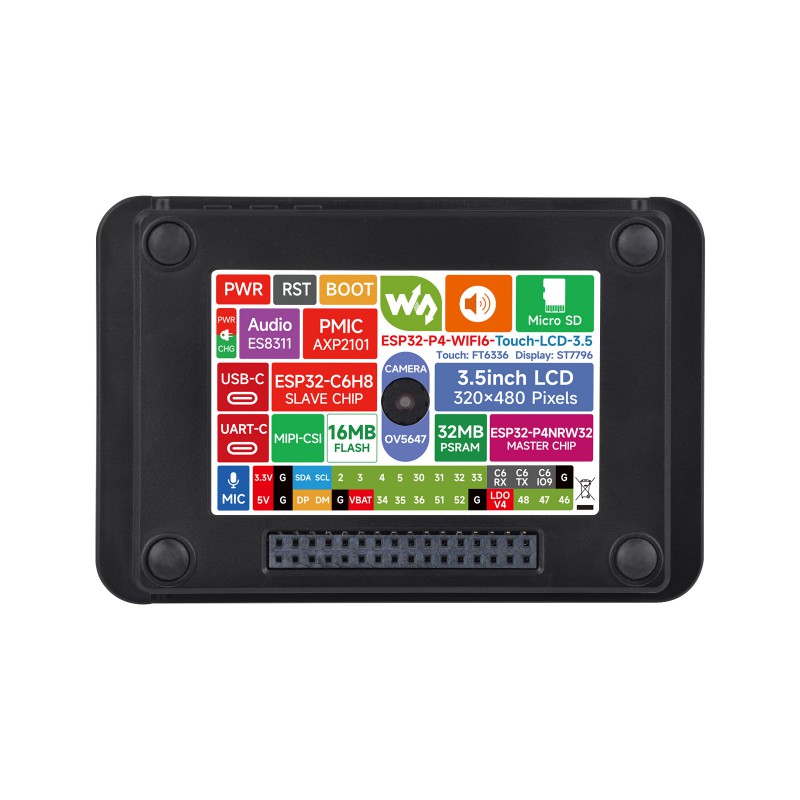 Waveshare Esp32 - لوحة Waveshare ESP32-P4 Wi-Fi 6 Vision: