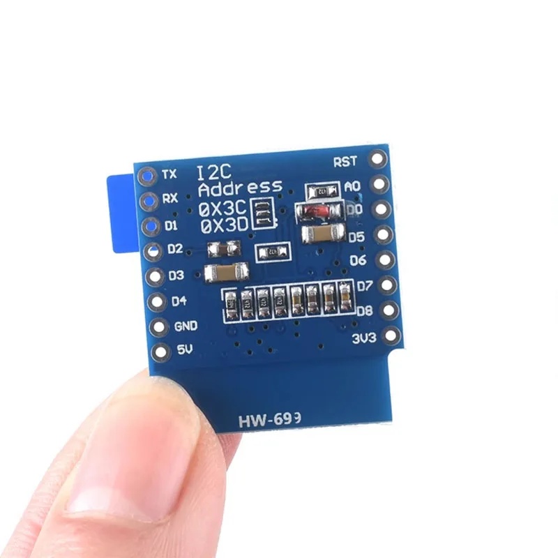 وحدة شاشة OLED مقاس 0.66 بوصة  - مراجعة Wemos D1 وسعره