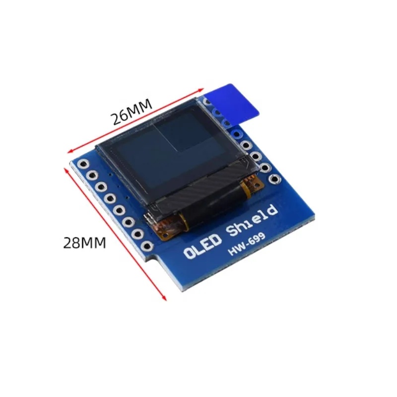 وحدة شاشة OLED مقاس 0.66 بوصة  - مراجعة Wemos D1 وسعره