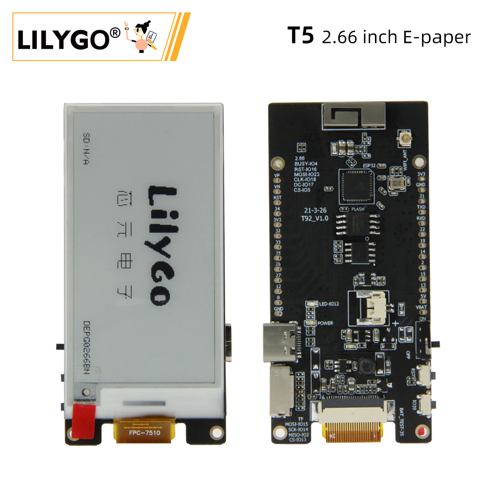 LILYGO® TTGO T5 2.66-Inch E-Pa - مراجعة Ttgo Tdisplay وسعره