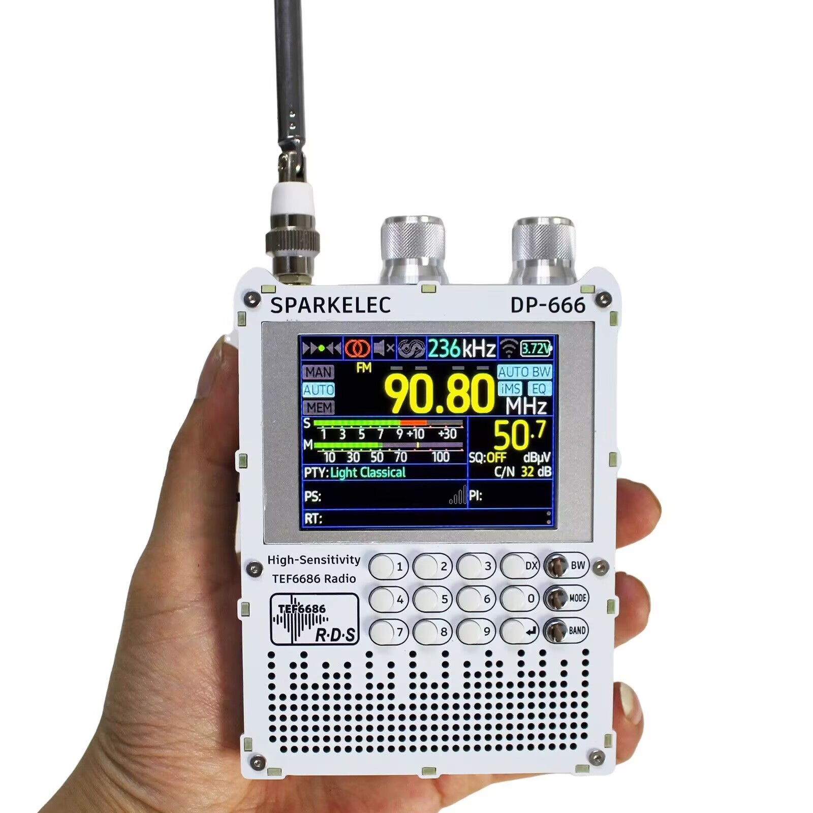 جديد DP-666 TEF6686 راديو حساس - مراجعة Devkitc وسعره